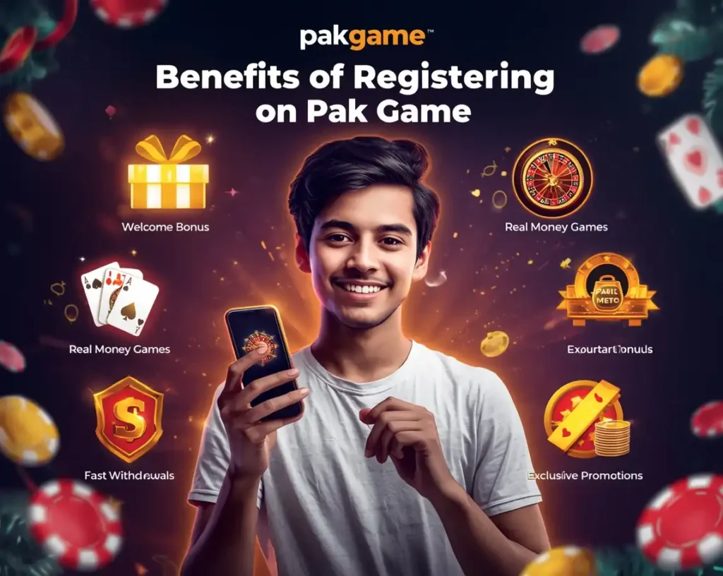 Register on Pak Game and Claim Bonuses